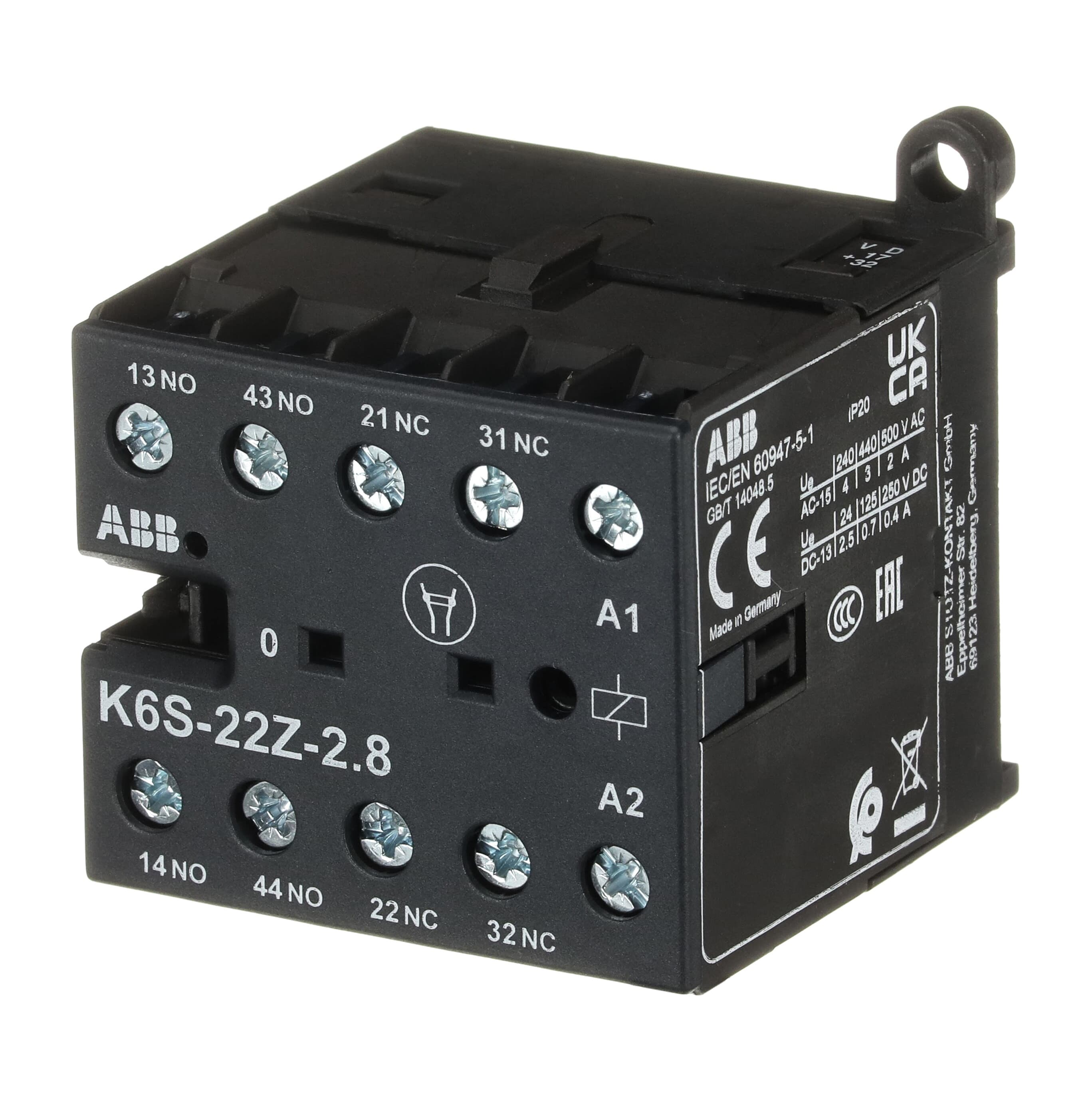 K6S-22Z-2.8-72Mini Contactor Relay17 ... 32 V DC2NO2NCScrew Terminals — photo 3 of 4