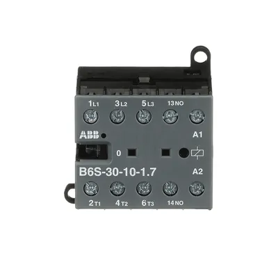 Mini Contactor B6S 24 V DC - 3 NO - 0 NC - Screw Terminals