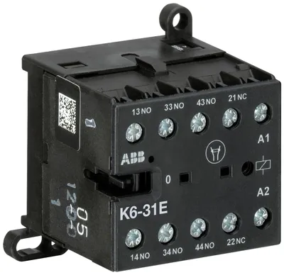 K6-31E-01Mini Contactor Relay24 V AC3NO1NCScrew Terminals