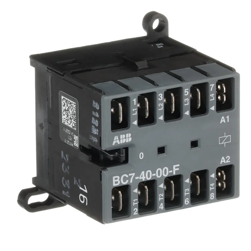 Mini Contactor BC7 24 V DC - 4 NO - 0 NC - Flat-Pin Connections — photo 4 of 4