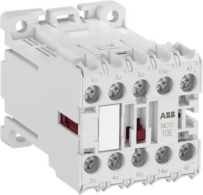 Mini Contactor MC1 12 V DC - 3 NO - 0 NC - Ring-Tongue Terminals