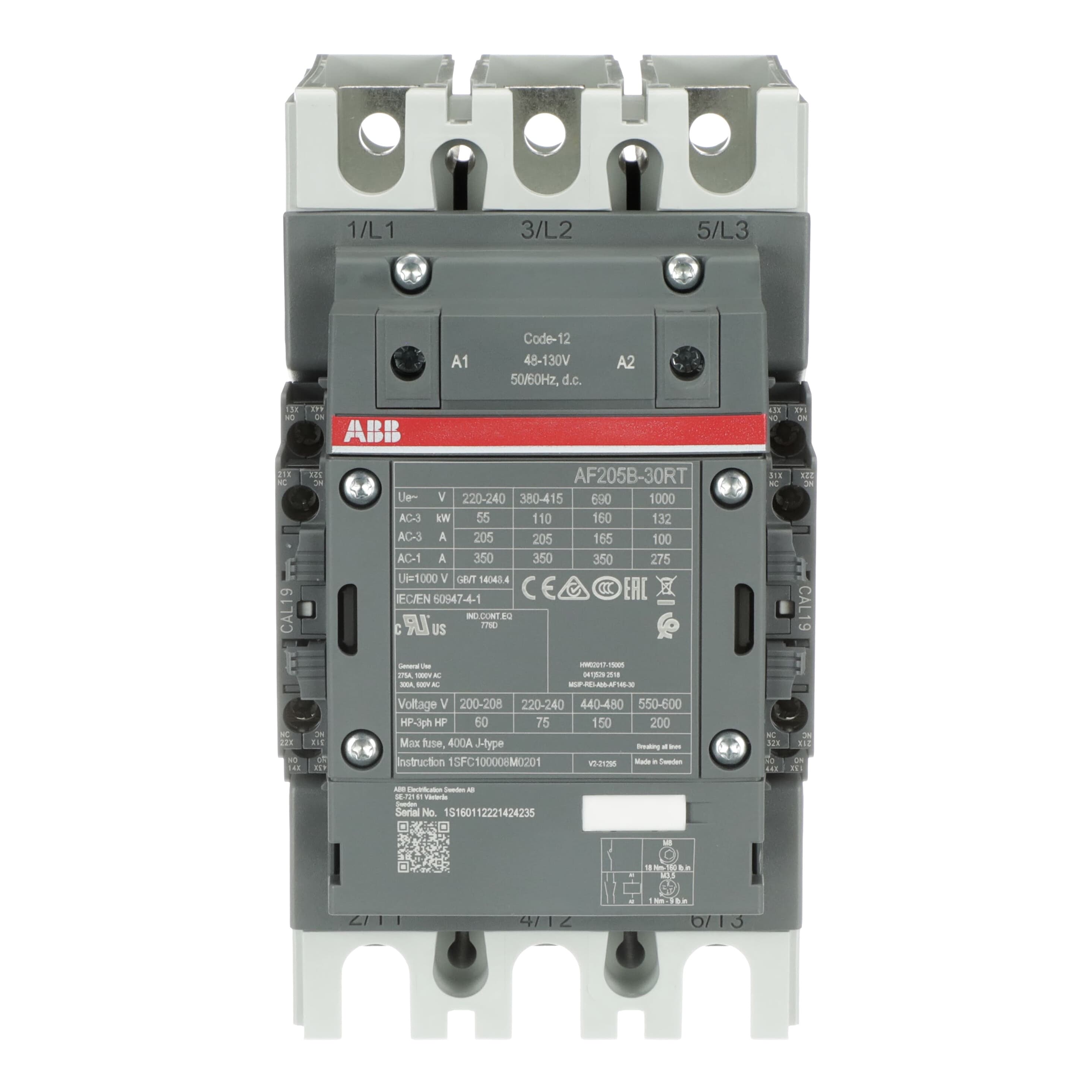AF205B-30-22RT-12 Contactor — photo 2 of 4