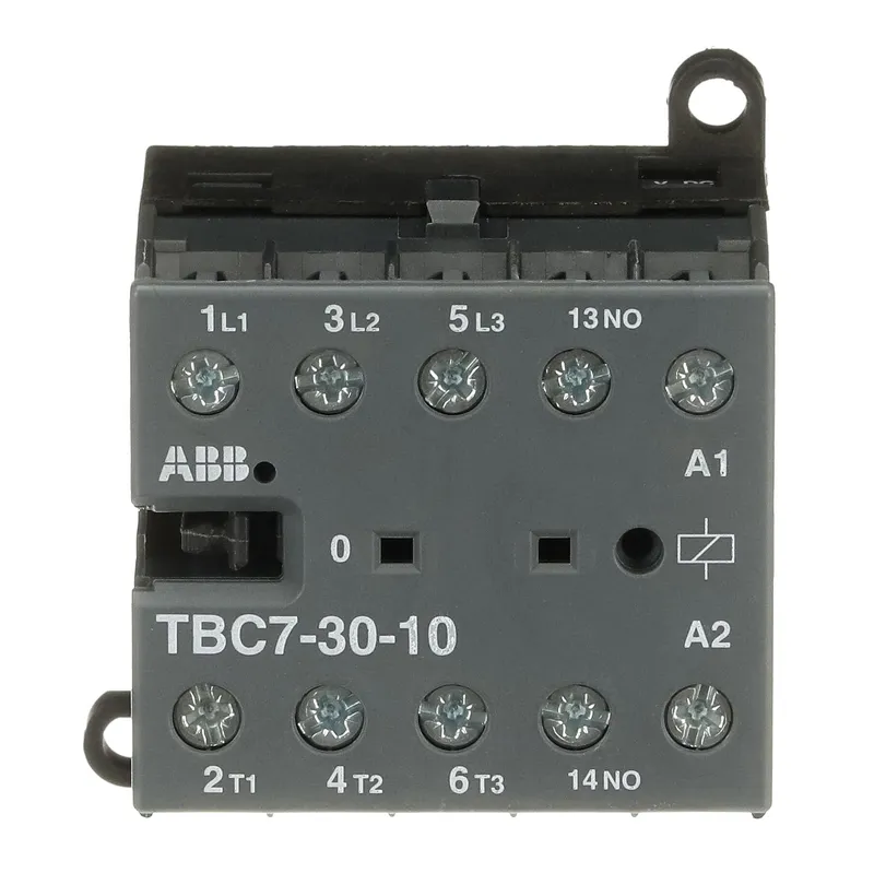 Mini Contactor TBC7 17 ... 32 V DC - 3 NO - 0 NC - Screw Terminals — photo 2 of 4