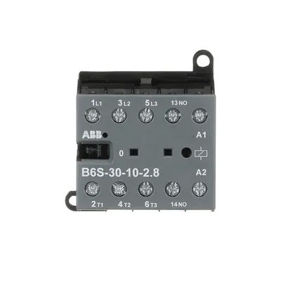 Mini Contactor B6S 17 ... 32 V DC - 3 NO - 0 NC - Screw Terminals