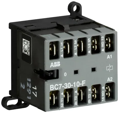 Mini Contactor BC7 48 V DC - 3 NO - 0 NC - Flat-Pin Connections