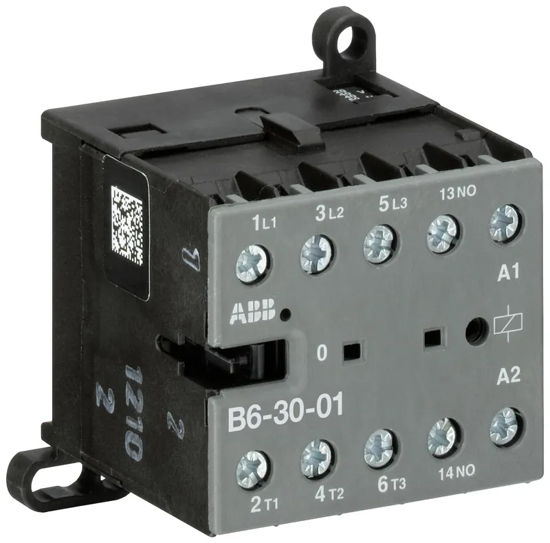 Mini Contactor B6 110 ... 127 V AC - 3 NO - 0 NC - Screw Terminals — photo 1 of 2