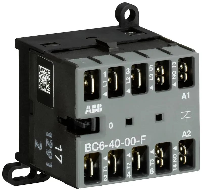 Mini Contactor BC6 24 V DC - 4 NO - 0 NC - Flat-Pin Connections — photo 1 of 2
