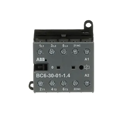 Mini Contactor BC6 24 V DC - 3 NO - 0 NC - Screw Terminals