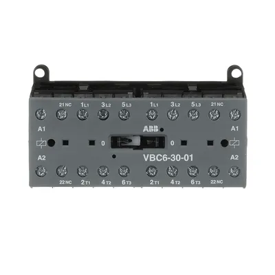 Mini Reversing Contactor VBC6 24 V DC - 3 NO - 0 NC - Screw Terminals