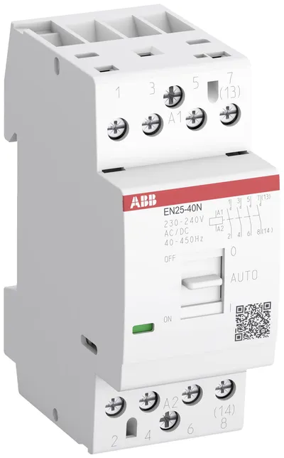 EN25-31N-01 Installation Contactor (NC) 25 A - 3 NO - 1 NC - 24 V - Control Circuit 400 Hz
