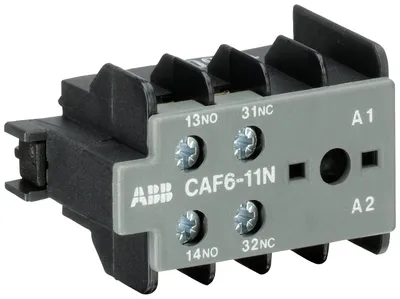 CAF6-11N Auxiliary Contact 1NO/1NC screw terminal, front mounted