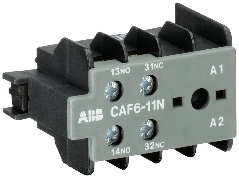 CAF6-11N Auxiliary Contact 1NO/1NC screw terminal, front mounted
