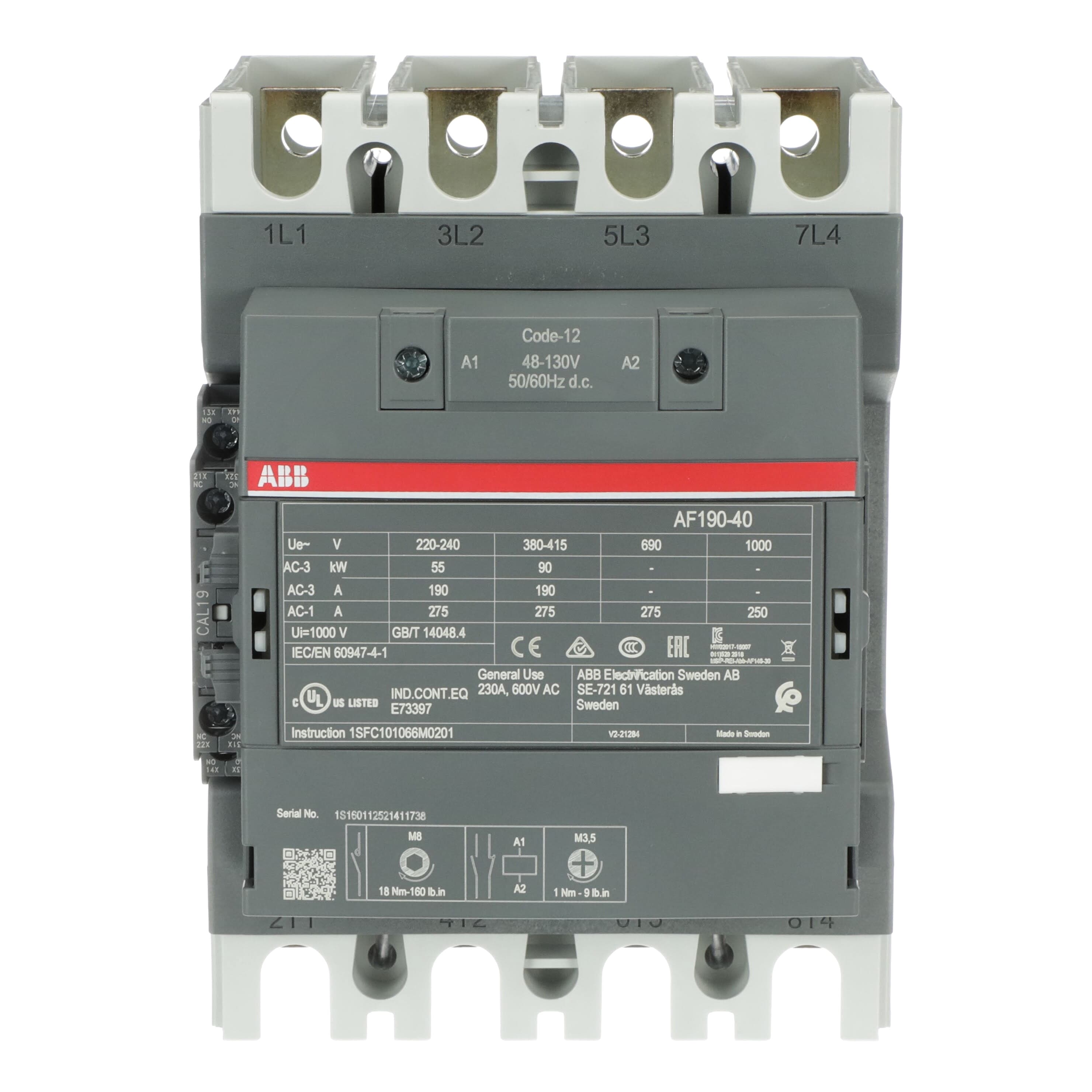 AF190-40-11-12 Contactor — photo 2 of 4