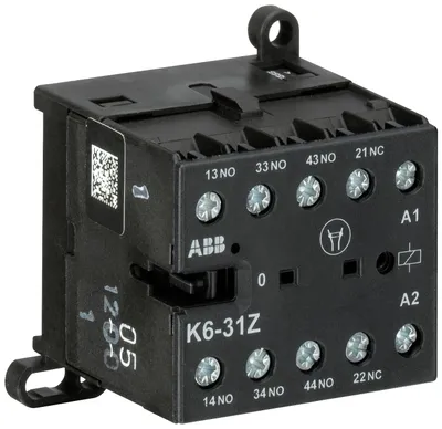 K6-31Z-01Mini Contactor Relay24 V AC3NO1NCScrew Terminals