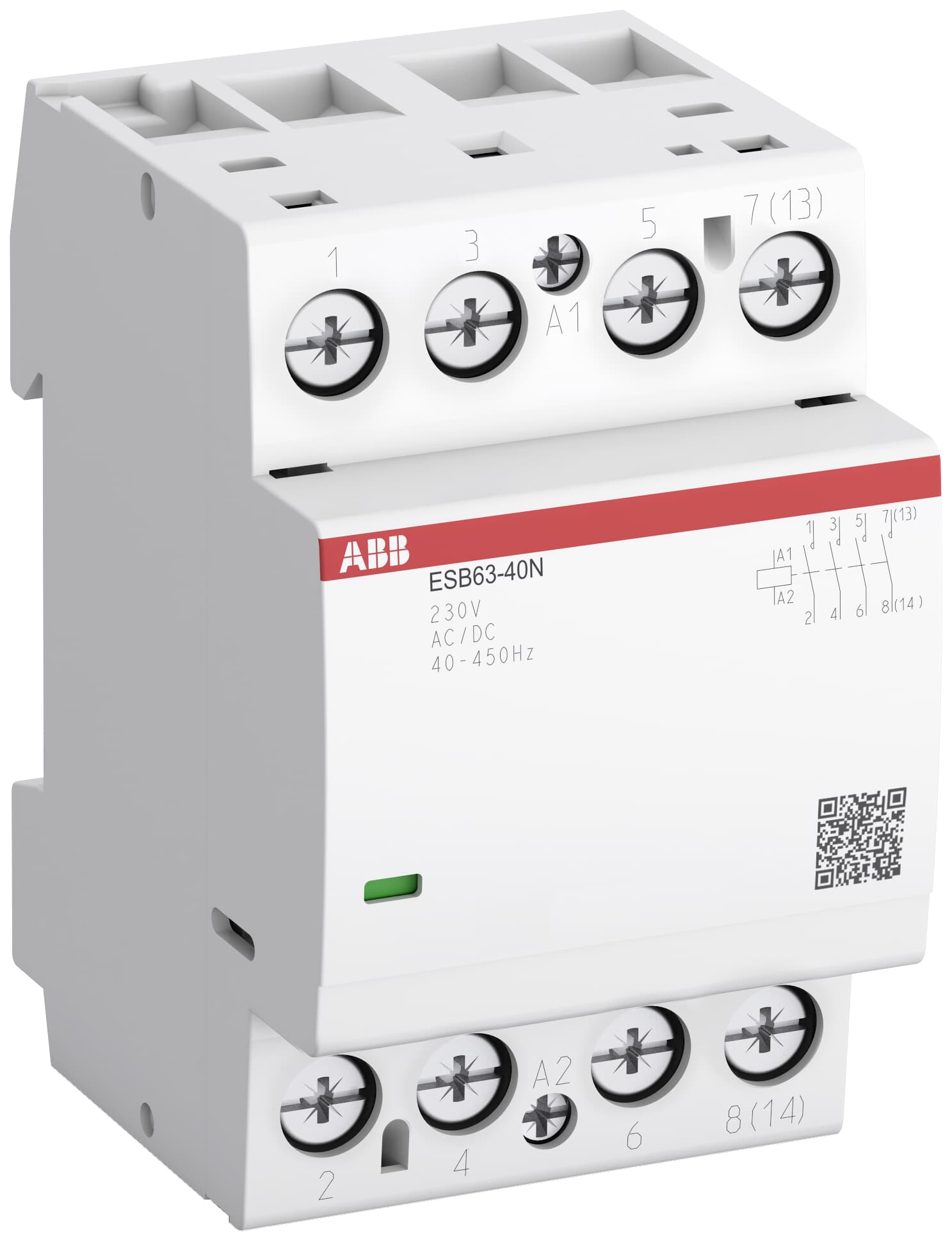 ESB63-30N-07 Installation Contactor (NO) 63 A - 3 NO - 0 NC - 400 V - Control Circuit 400 Hz — photo 1 of 2