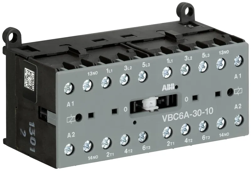 Mini Reversing Contactor VBC6A 24 V DC - 3 NO - 0 NC - Screw Terminals — photo 1 of 2
