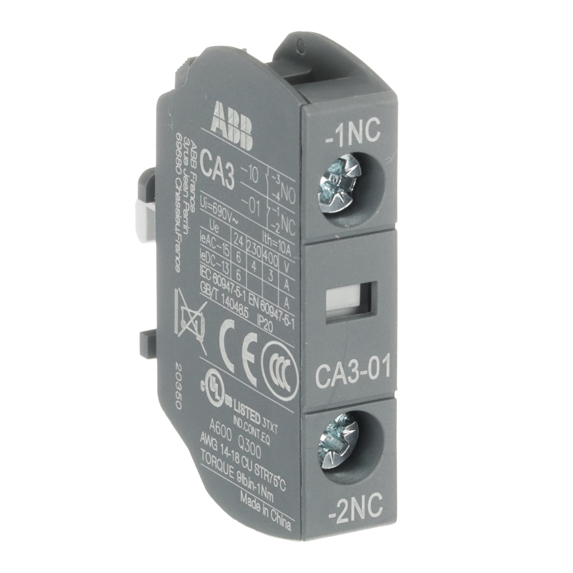 CA3-01 Auxiliary Contact Block — photo 4 of 4