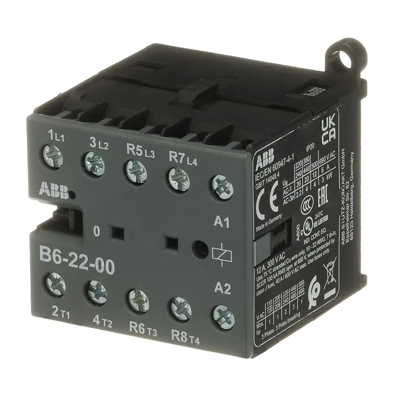 Mini Contactor B6 24 V AC - 2 NO - 2 NC - Screw Terminals — photo 3 of 4