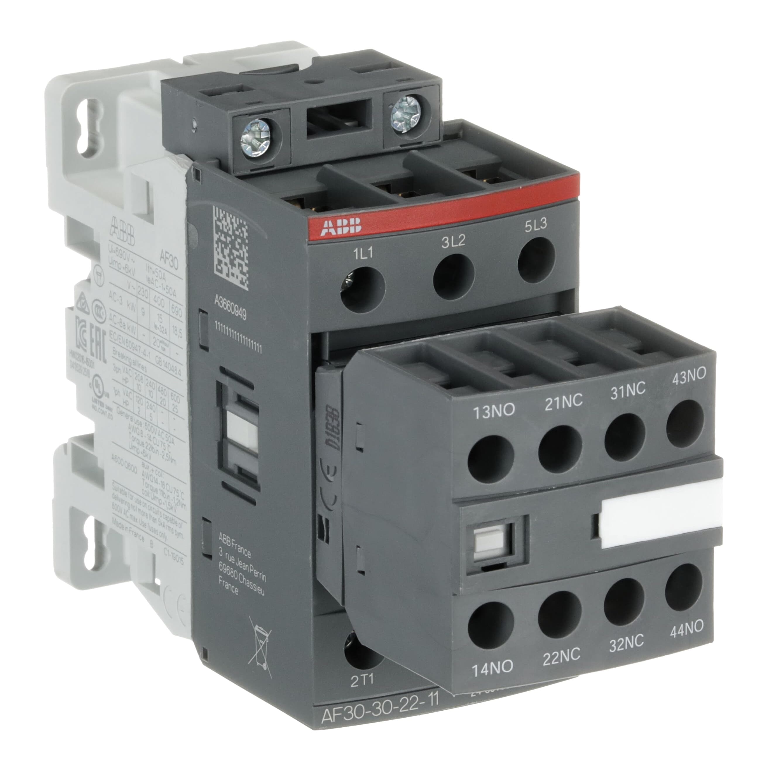 AF30-30-22-11 24-60V50/60HZ 20-60VDC Contactor — photo 4 of 4