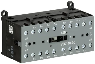Mini Reversing Contactor VB7 48 V AC - 4 NO - 0 NC - Screw Terminals
