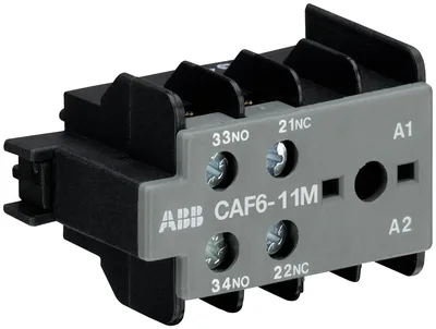 CAF6-11M Auxiliary Contact 1NO/1NC screw terminal, front mounted