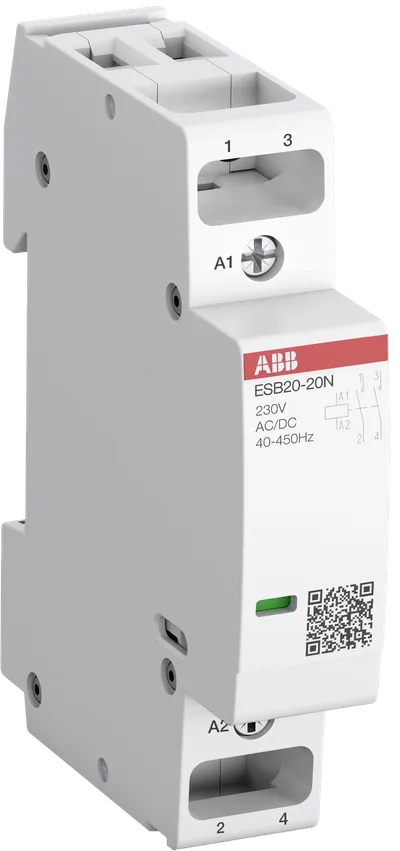 ESB20-11N-06 Installation Contactor (NC) 20 A - 1 NO - 1 NC - 230 V - Control Circuit DC