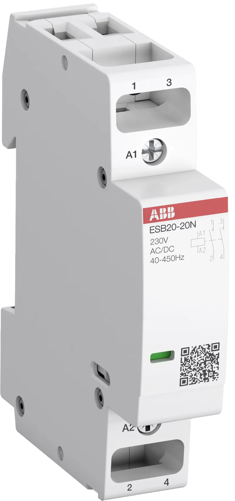ESB20-20N-07 Installation Contactor (NO) 20 A - 2 NO - 0 NC - 400 V - Control Circuit DC