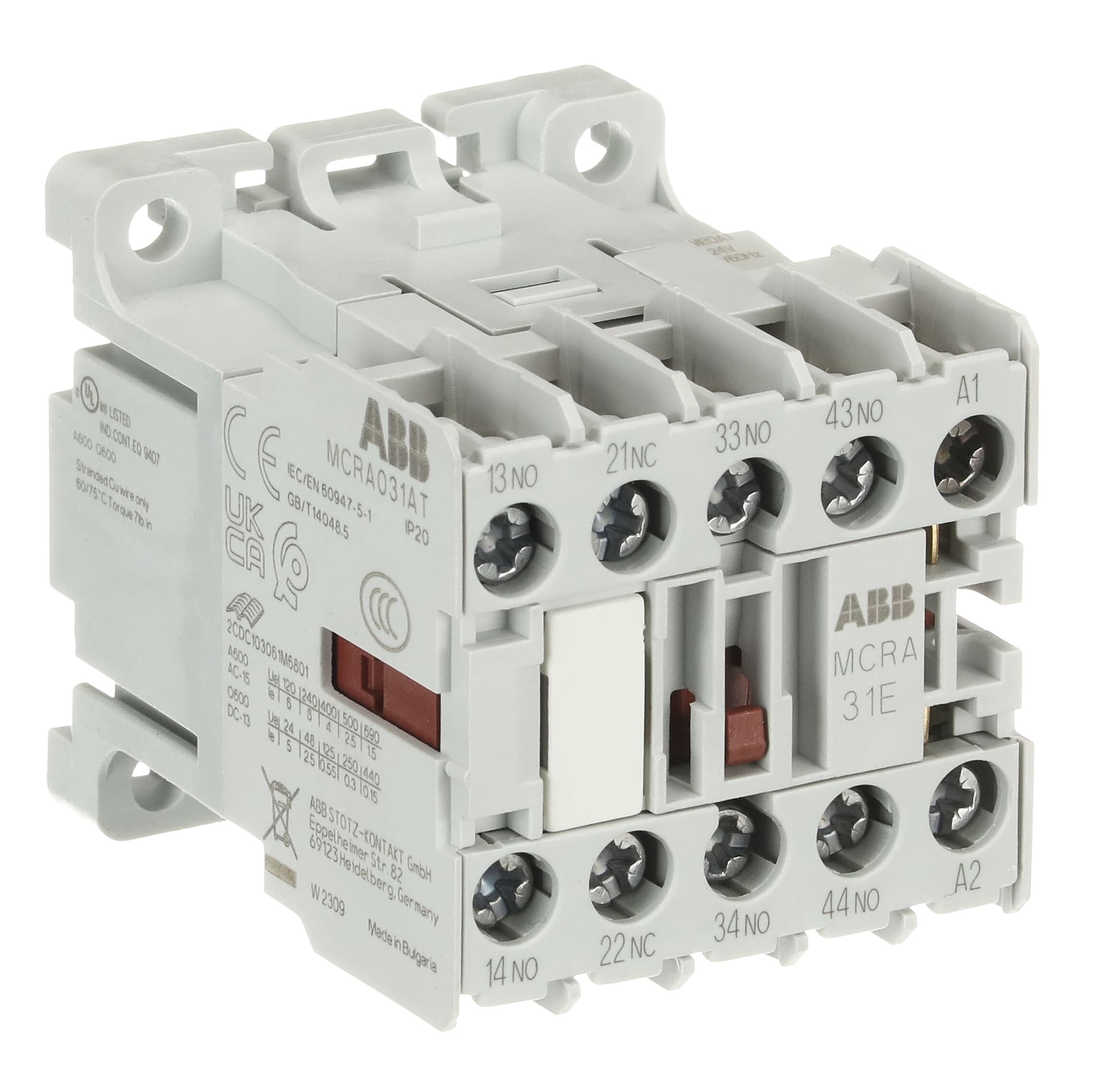MCRA031AT1Mini Contactor Relay24 V AC3NO1NCScrew Terminals — photo 4 of 4