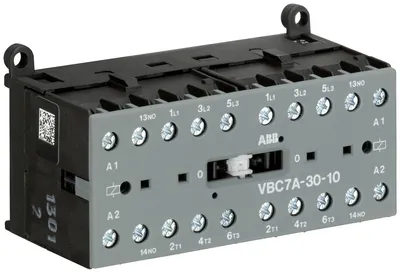 Mini Reversing Contactor VBC7A 48 V DC - 3 NO - 0 NC - Screw Terminals