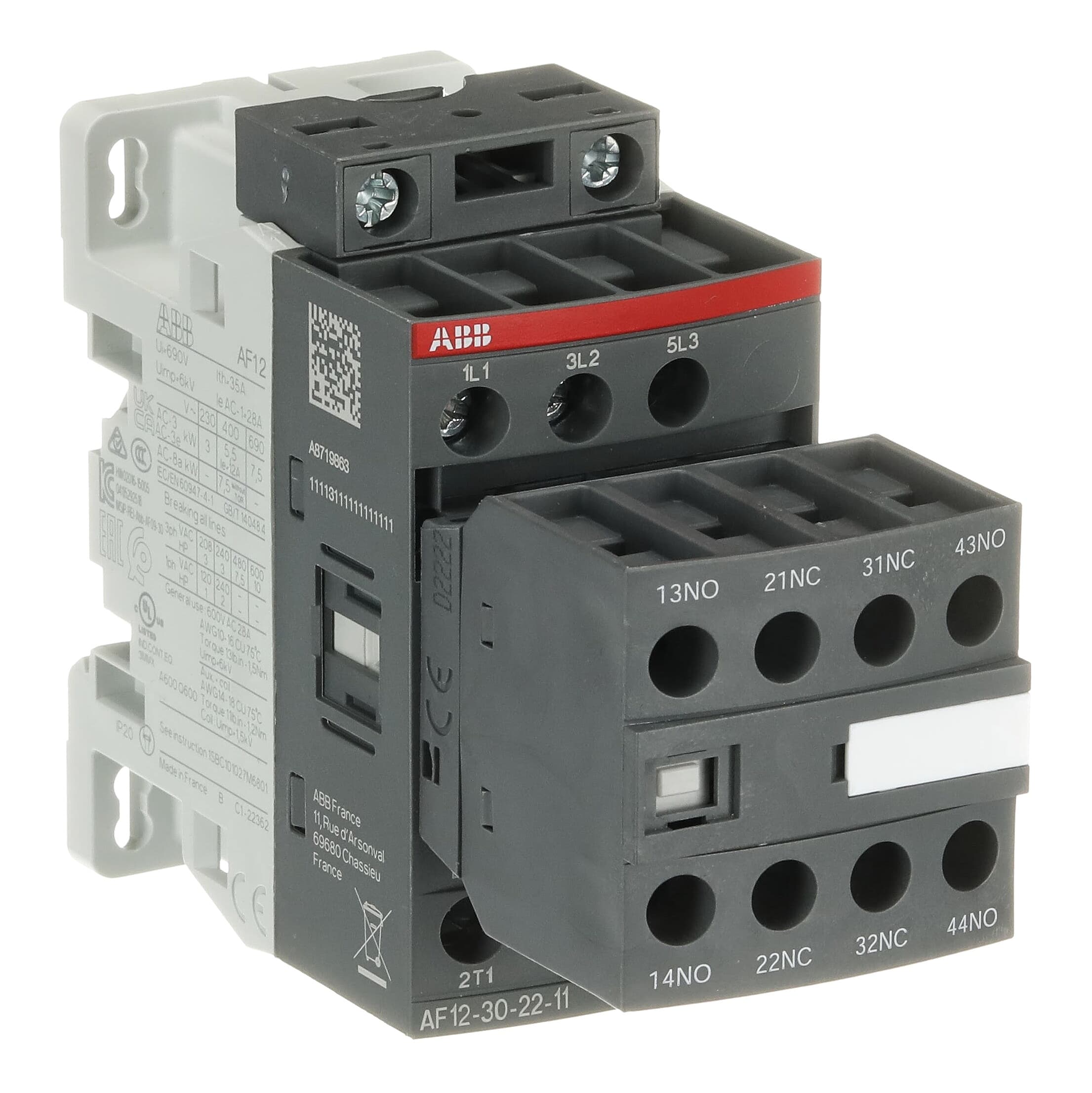 AF12-30-22-11 24-60V50/60HZ 20-60VDC Contactor — photo 4 of 4