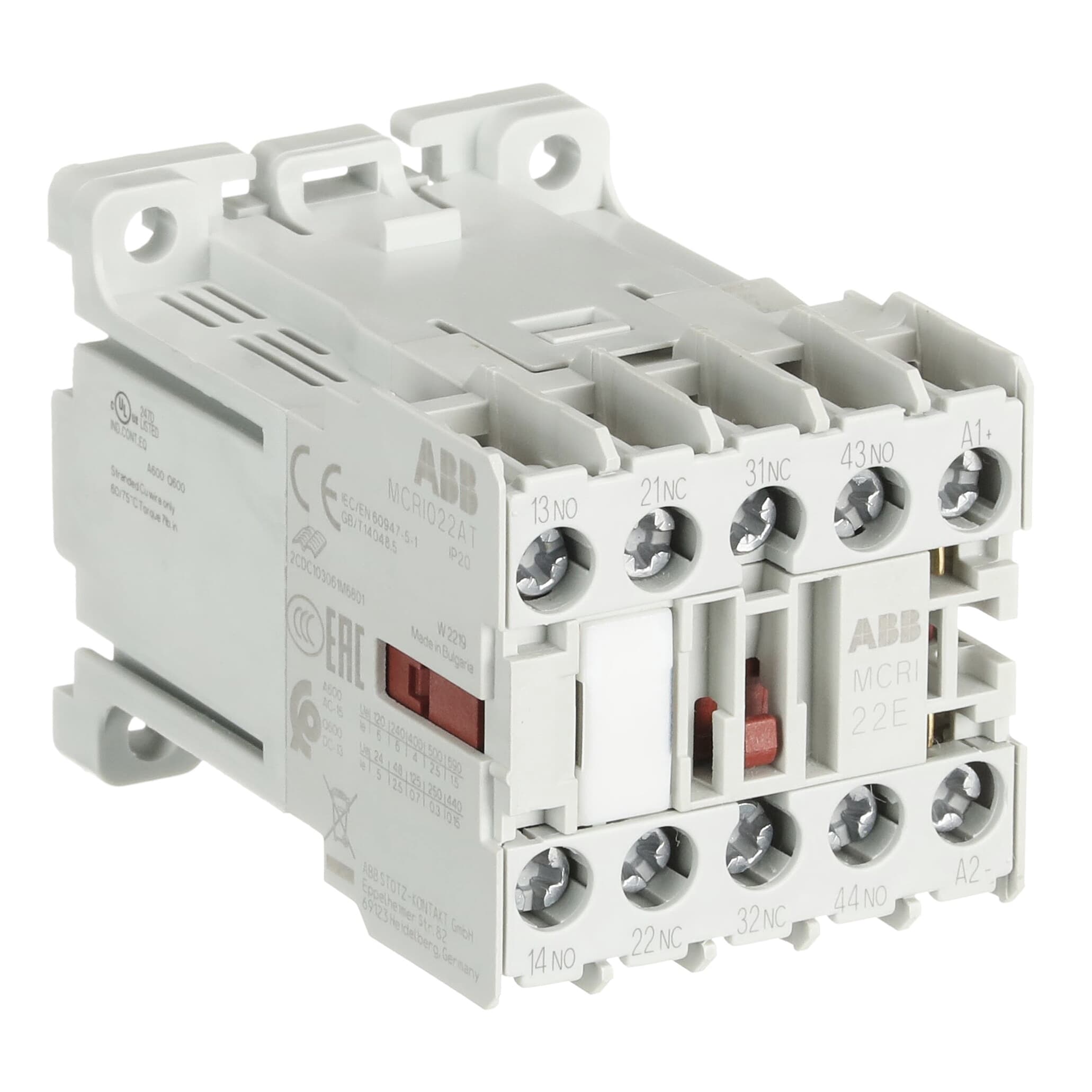 MCRI022ATDMini Contactor Relay24 V DC2NO2NCScrew Terminals — photo 4 of 4