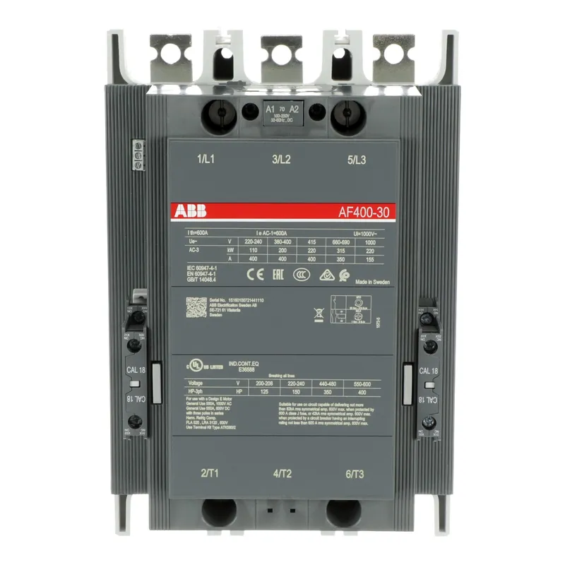 AF400-30-22-70 100-250V 50/60Hz / 100-250V DC Contactor — photo 2 of 4