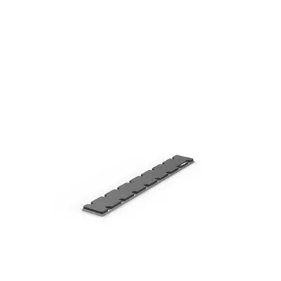 Magnetic plate overall width W2, secondary part for AL8x2x, length 384 mm