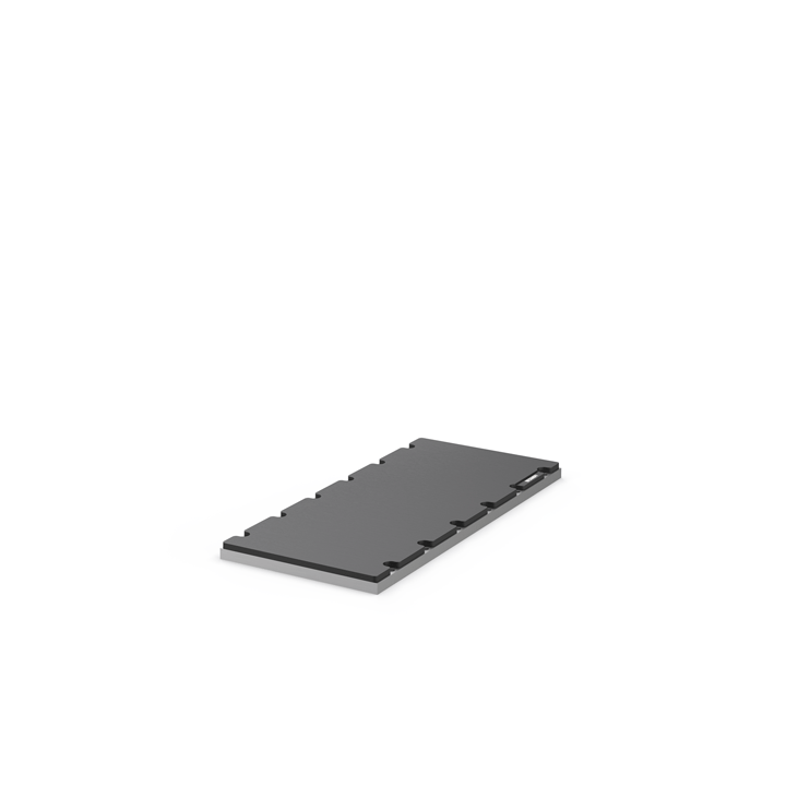 Magnetic plate overall width W6, secondary part for AL806x, length 288 mm
