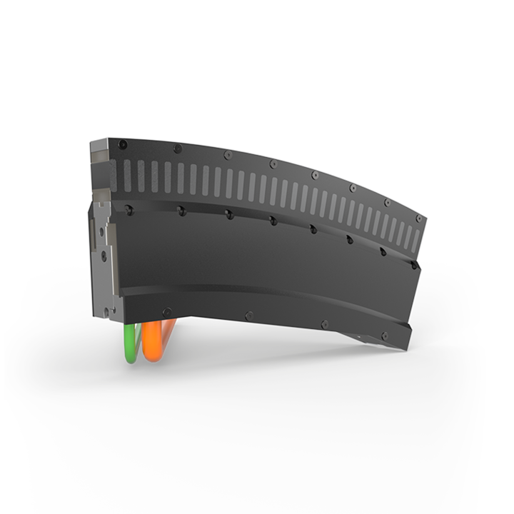 Motor module, 22.5° curved segment, with connection cables for infeed