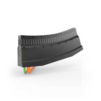 Motor module, -22.5° curved segment, with connection cables for infeed