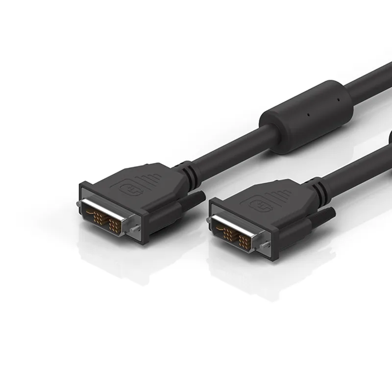 Display cable, shielded, PVC, fixed installation, black
