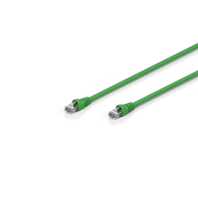 USB-Extended cable, shielded, PUR, 4 x 2 x AWG26/7, fixed installation, green, Cat.5