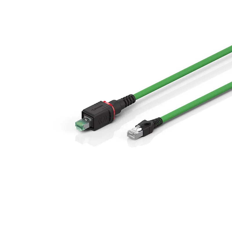 Industrial Ethernet/EtherCAT cable, PUR, 4 x 2 x AWG26/19, drag-chain suitable, green, Cat.6A