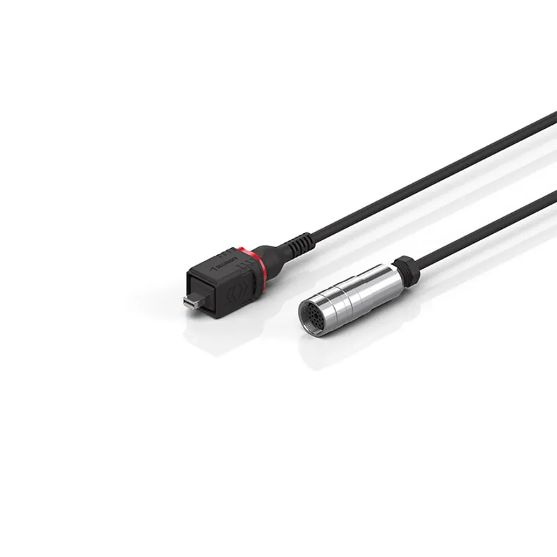 Display cable, shielded, PVC, fixed installation, black