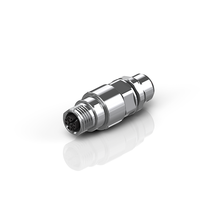 Industrial Ethernet/EtherCAT G/G10 adapter and CP-Link 4 flange feed-through, shielded, metal