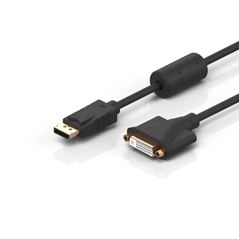 Display Adapter, shielded, PVC, 5 x 2 x AWG28 + 4 x AWG28, fixed installation, black