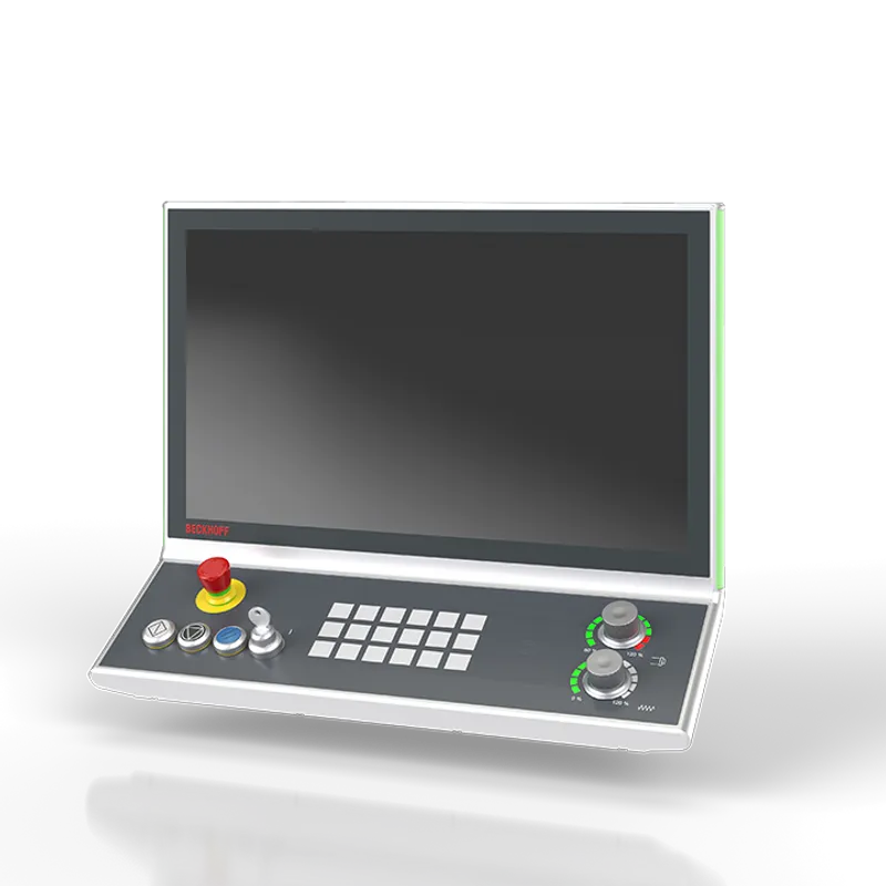 CNC multi-touch Control Panel in a special CNC function design with connection block for modular mounting arm adaptation