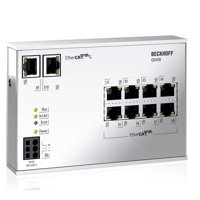 Infrastructure, 8-port branch controller, EtherCAT G, 24 V DC, RJ45