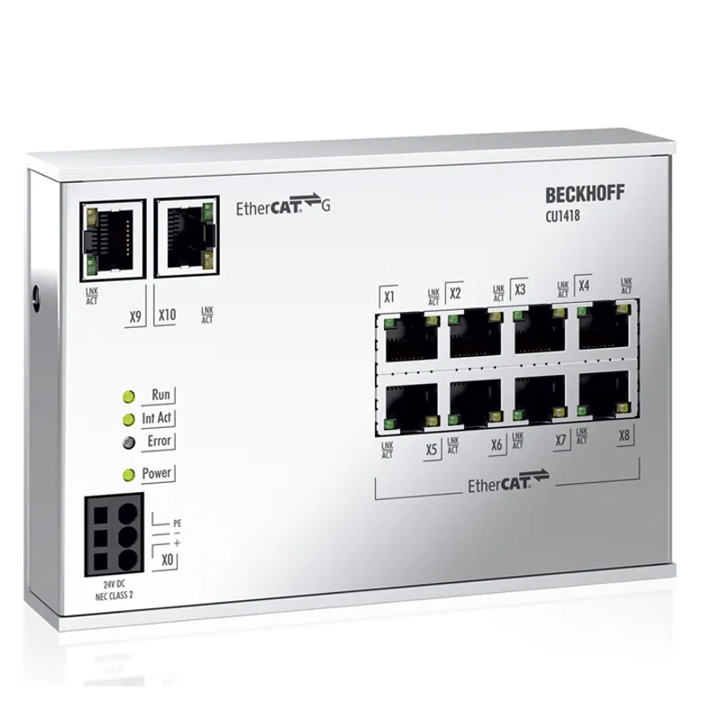 Infrastructure, 8-port branch controller, EtherCAT G, 24 V DC, RJ45
