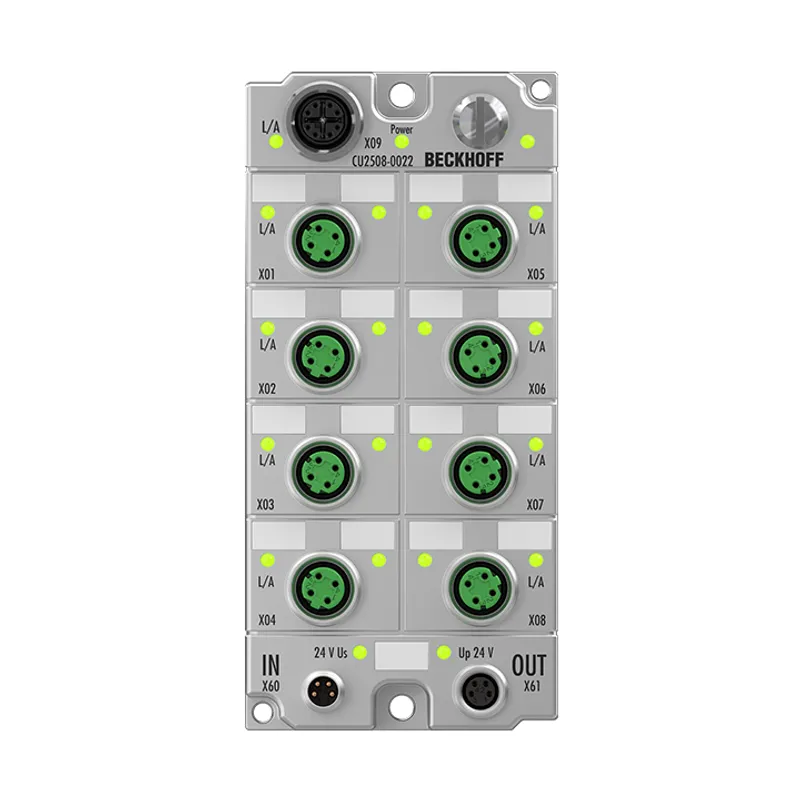 Infrastructure, 8-port port multiplier, Ethernet, 24 V DC, M12, zinc die-cast