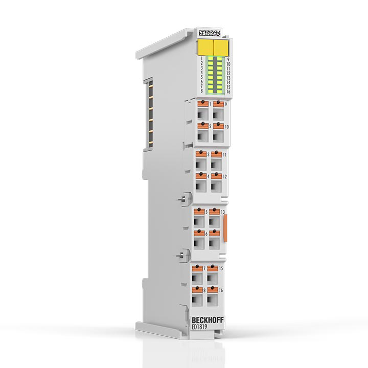 EtherCAT Terminal, 16-channel digital input, 24 V DC, 10 µs, push-in