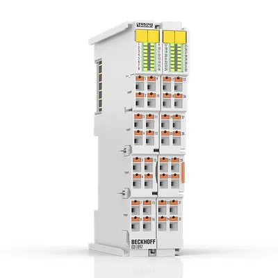 EtherCAT Terminal, 32-channel digital input, 24 V DC, adjustable, ground switching, push-in