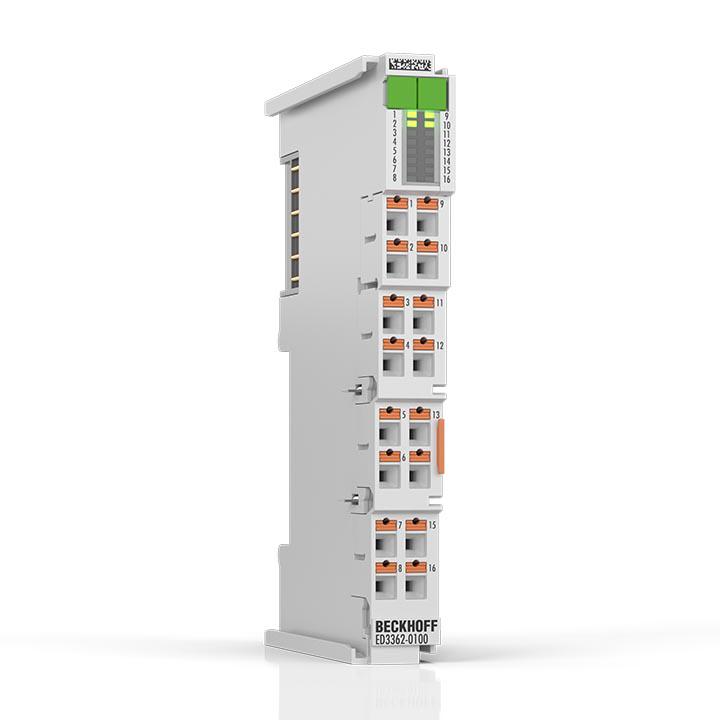 EtherCAT Terminal, 2-channel analog input, measuring bridge, full bridge, 24 bit, push-in, sensor supply 10 V DC