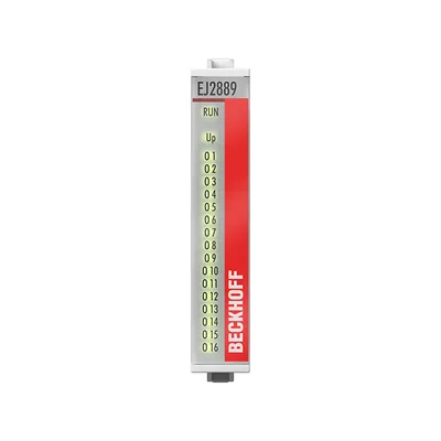 EtherCAT plug-in module, 16-channel digital output, 24 V DC, 0.5 A, ground switching